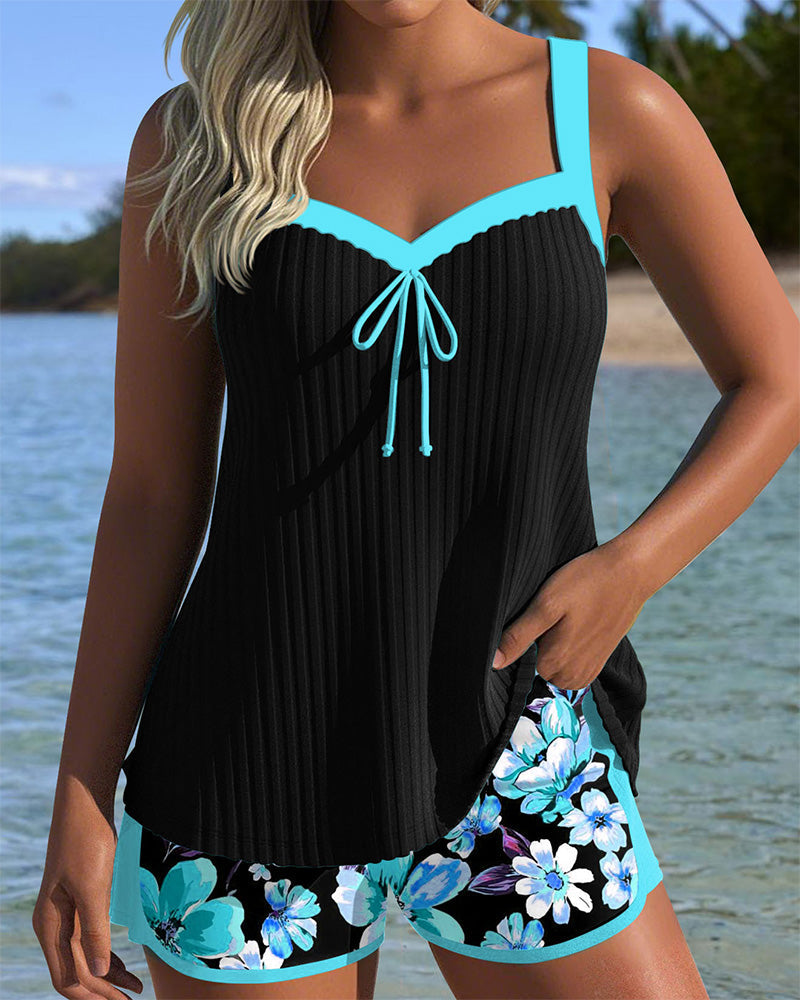 Carolyne – Printed Tankini Set