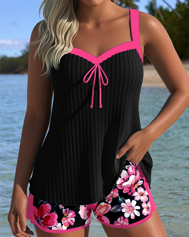 Carolyne – Printed Tankini Set