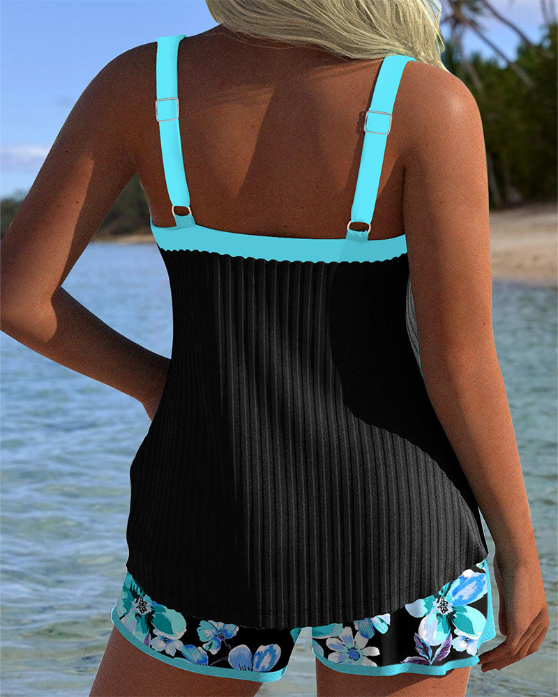 Carolyne – Printed Tankini Set