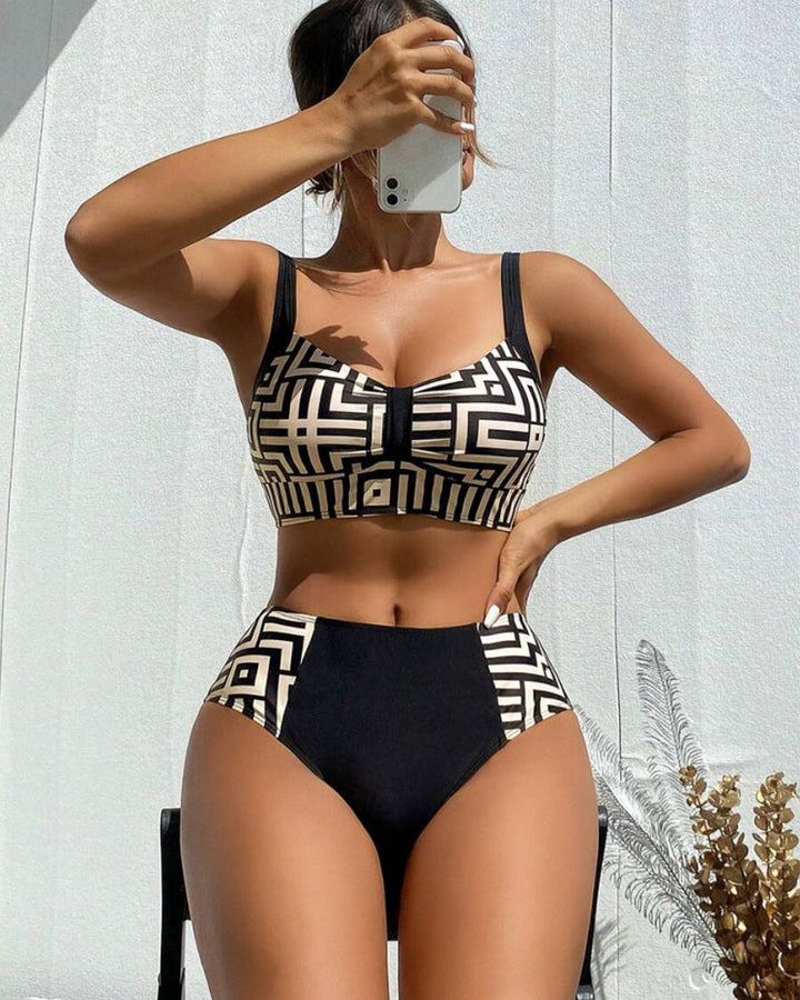 Jenny - Stylish Two-Piece Patterned Bikini