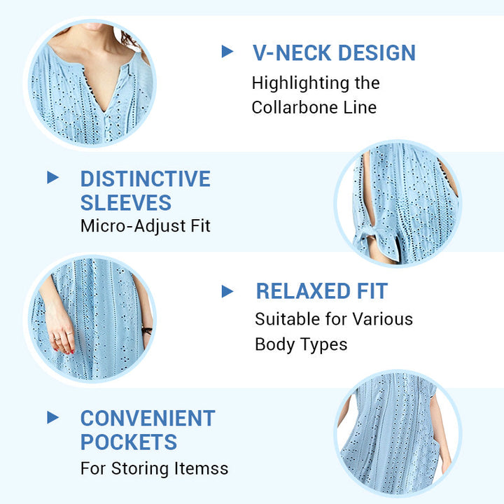Veylana – Elegant V-Neck Dress