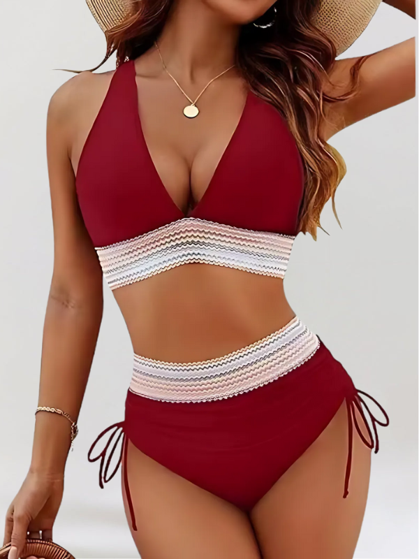 Valerie – High-Waisted Bikini Set with Tummy Control