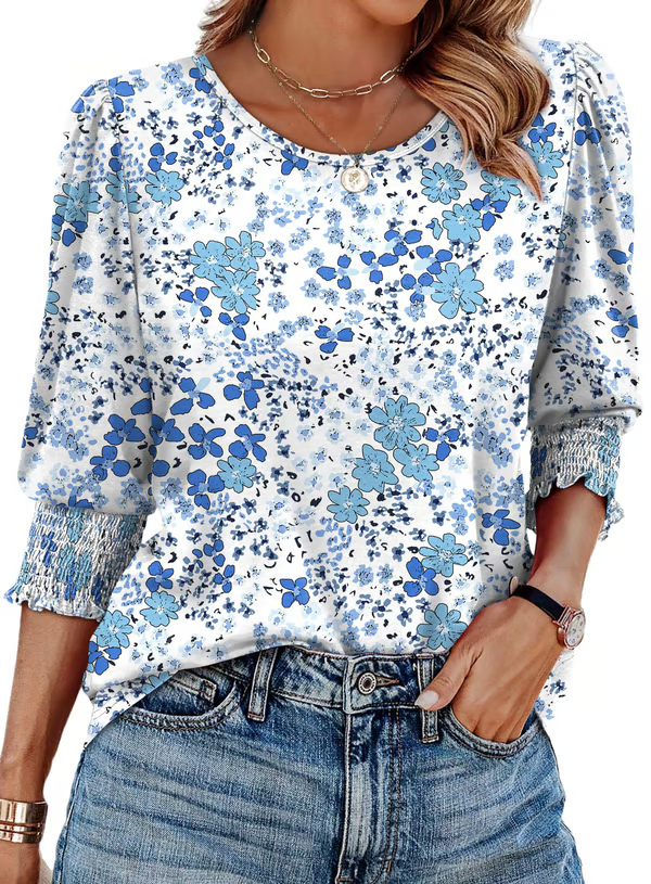 Sienna - Printed Charm Top