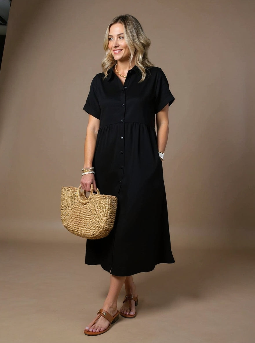 Cassie - Fashionable Striped Dress