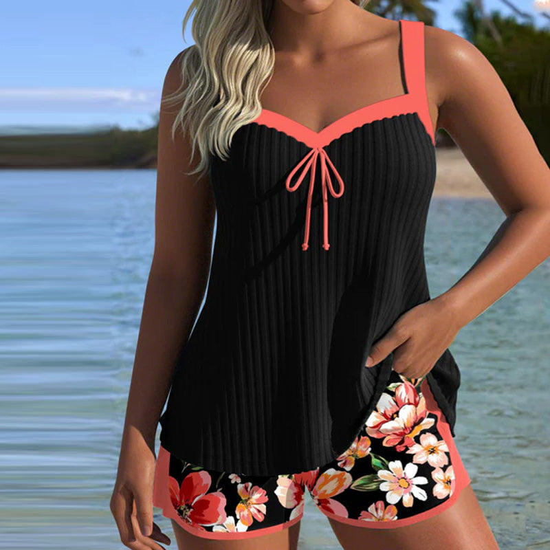 Carolyne – Printed Tankini Set