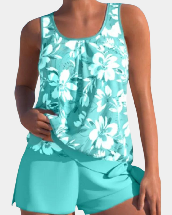Lesley - Floral Tankini Set
