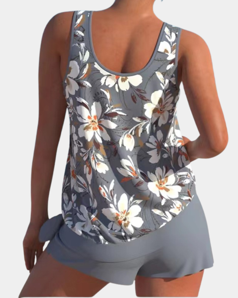 Lesley - Floral Tankini Set
