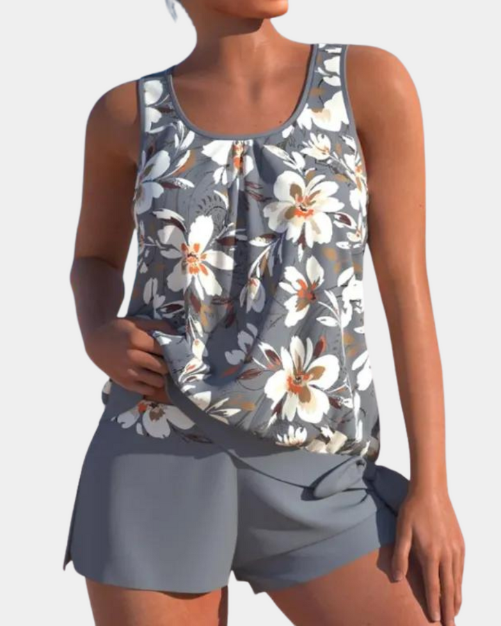 Lesley - Floral Tankini Set