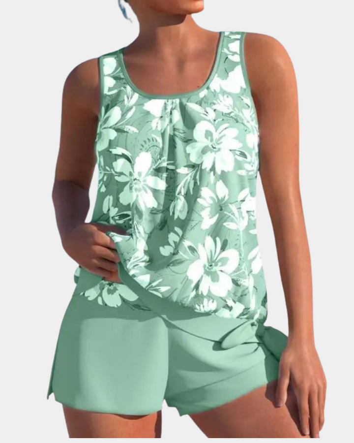 Lesley - Floral Tankini Set