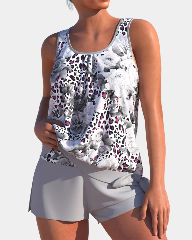 Lesley - Floral Tankini Set
