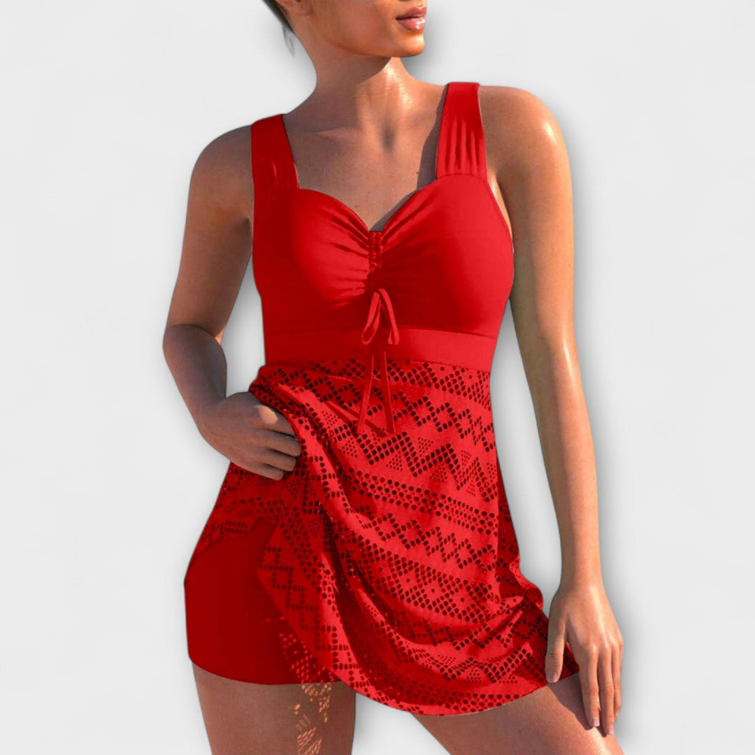 Joan - Two-Piece Swimsuit Set with Skirt