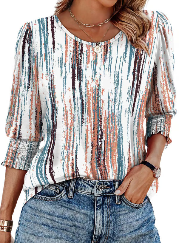 Sienna - Printed Charm Top