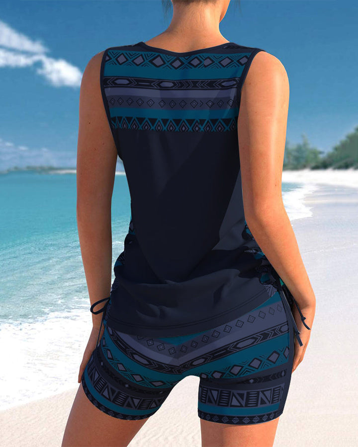 Marilyn - Tankini Featuring Geometric Print