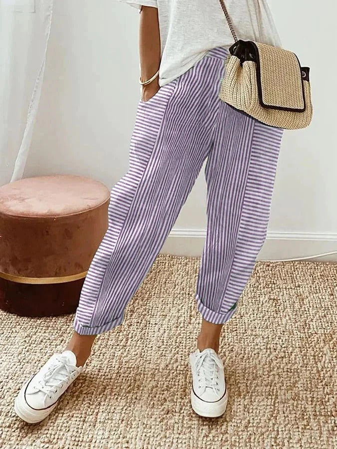 Jennifer – Timeless Stripe Pants