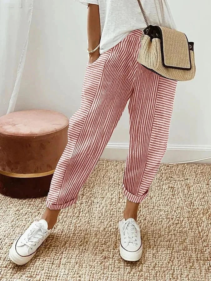 Jennifer – Timeless Stripe Pants